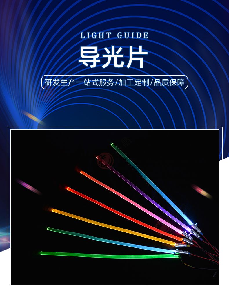 可裁剪软导光片柔性导光膜 发光衣服鞋帽用可任意弯曲发光片(图1)