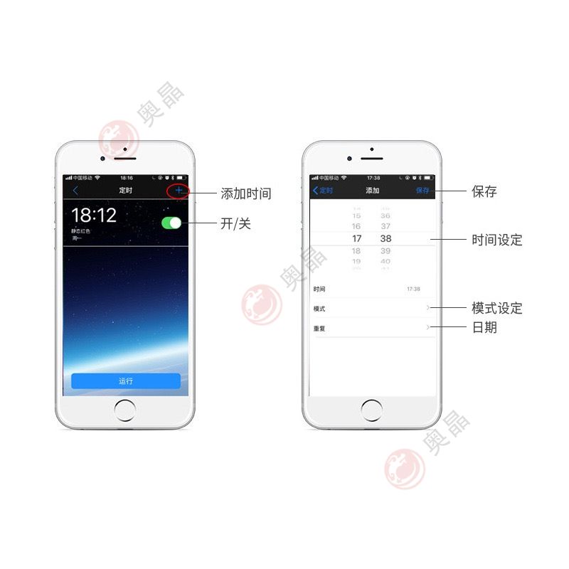 汽车氛围灯主控制器 分控 64色 5VRGB APP控制器 蓝牙控制器(图2)